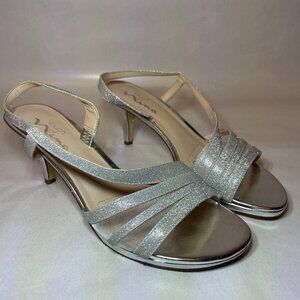 Nina Silver Strappy Sandal